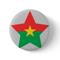Burkina+Faso Star Buttons