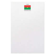 Burkina Faso Personalized Stationery