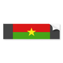 Burkina Flag bumper stickers