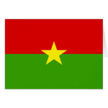 Burkina Flag cards
