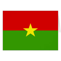 Burkina Flag cards