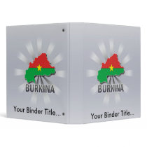 Burkina Flag Map 2.0 Vinyl Binder