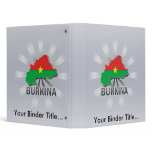 Burkina Flag Map 2.0 Vinyl Binder