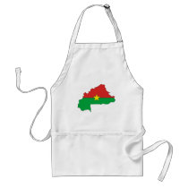 Burkina flag map aprons