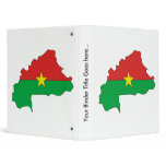 Burkina Flag Map full size Binders