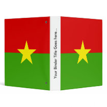 Burkina High quality Flag Vinyl Binders