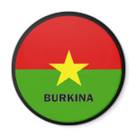 Burkina Roundel quality Flag magnets