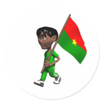 Burkinabe Boy stickers