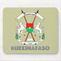 Burkinabe Emblem mousepads by FlagStore Burkinabe Emblem mousepads