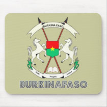 Burkinabe Emblem mousepads