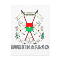 Burkinabe Emblem postcards