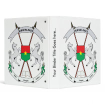 Burkinafaso Coat of Arms detail 3 Ring Binders
