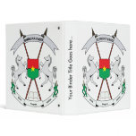 Burkinafaso Coat of Arms detail 3 Ring Binders