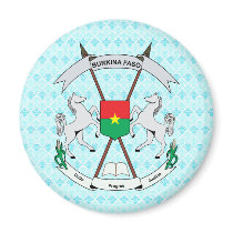Burkinafaso Coat of Arms detail Refrigerator Magnet