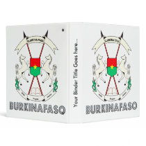 Burkinafaso High Quality Coat of Arms 3 Ring Binders