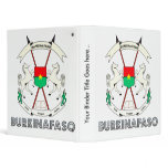 Burkinafaso High Quality Coat of Arms 3 Ring Binder