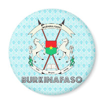 Burkinafaso High Quality Coat of Arms Fridge Magnet