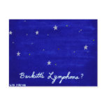 Burkitt's Lymphoma postcard