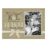 Burlap and Bow Rustic Country Save the Date Invites