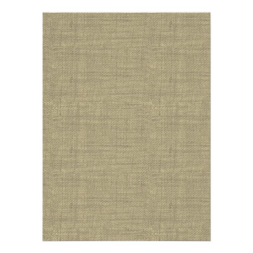 Burlap and Bow Rustic Wedding Custom Invites
