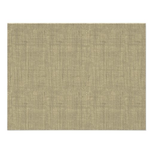 Burlap and Bow Wedding Rustic Reception Custom Announcement