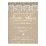 Burlap and Vintage Lace Bridal Shower Invitation