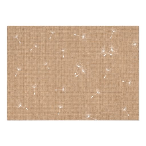 Burlap Best Wishes Graduation Invitation