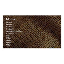 Burlap business cards