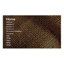 Burlap Business Card Templates