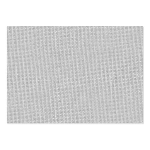 Burlap in Silvery White Business Card Template (front side)
