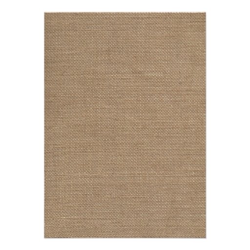 Burlap Inspired Outdoor / Camping Wedding Invitations