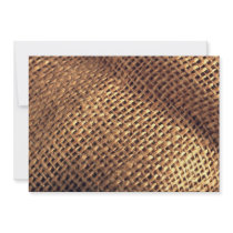 Burlap Personalized Invitation