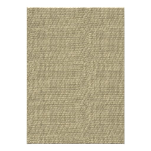 Burlap Look 5 x 7 Rehearsal Dinner Invitations