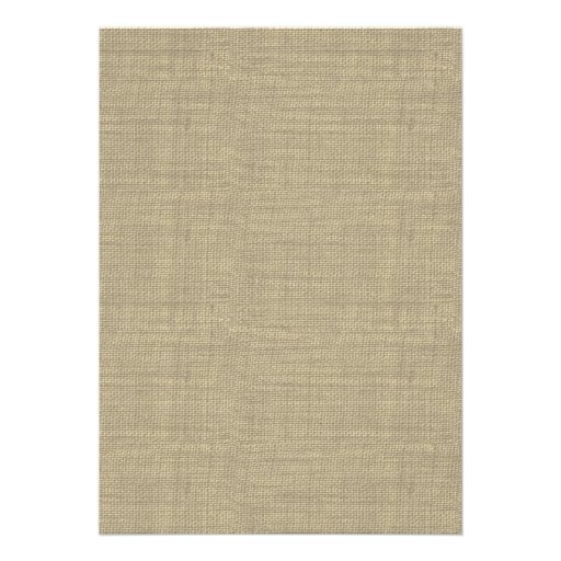 Burlap Look Rehearsal Dinner Invites