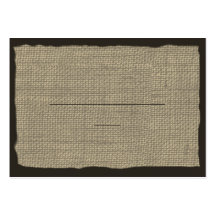 Burlap Look Seating Cards Business Card Template