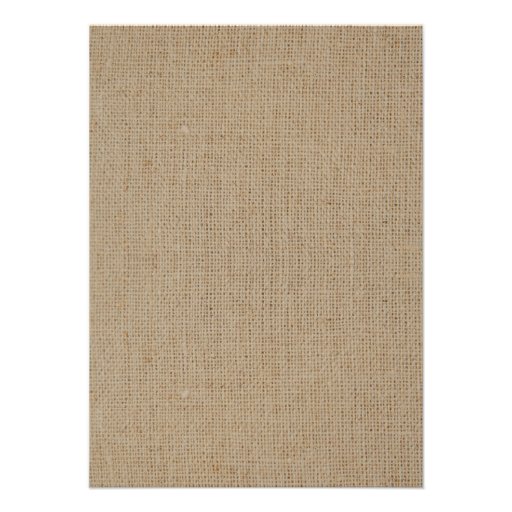 Burlap Rustic Country Wedding Invitations