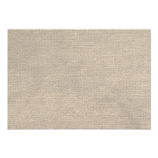 Burlap Rustic Wishing Well Card