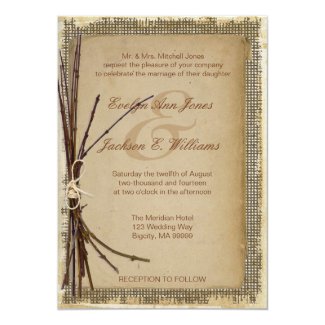 Burlap, Twigs and Twine Wedding ID132