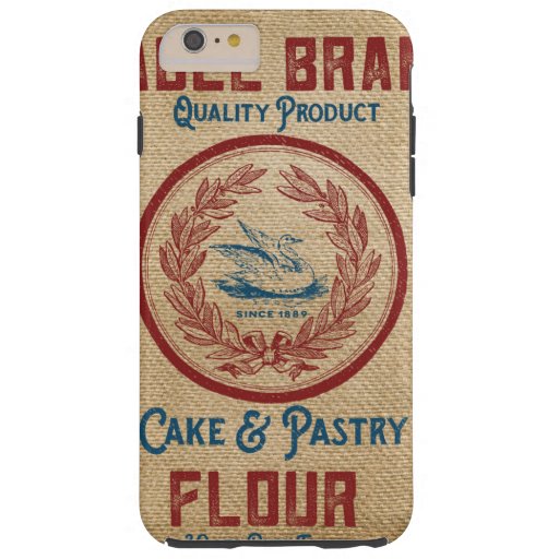 Burlap Vintage Cake Pastry Flour Sack Tough iPhone 6 Plus ...