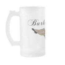 Burlesque Baby  Doll frosted glas mugs