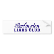 Burlington Liars' Club Bumper Stickers