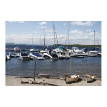 Burlington Waterfront Boats posters by VermontCardCompany Burlington Waterfront Boats posters