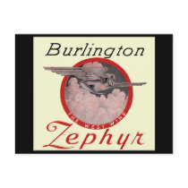 Burlington Zephyr Train Post Card