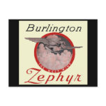 Burlington Zephyr Train Post Card