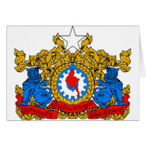 BURMA COAT OF ARMS - MYANMAR SYMBOL cards