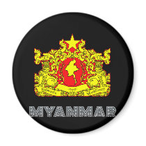 Burma Emblem Fridge Magnet