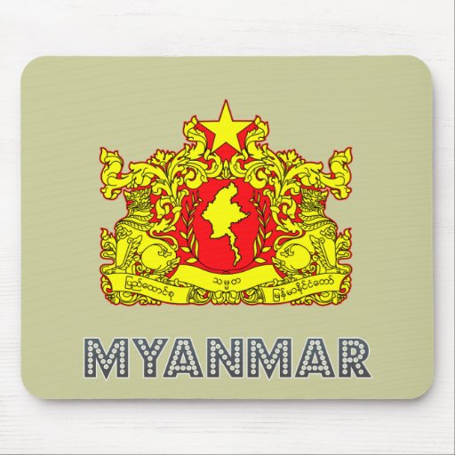 Burma Emblem Mouse Pads