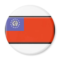 Burma (Myanmar) Flag Magnets