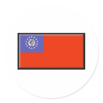 Burma (Myanmar) Flag stickers by jacinto888 Burma (Myanmar) Flag stickers