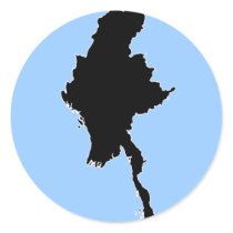 BURMA ROUND STICKERS
